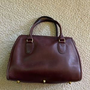 Vintage Burgundy Leather Coach Purse